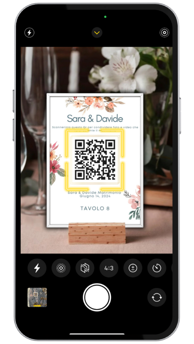 Inquadrano il codice QR